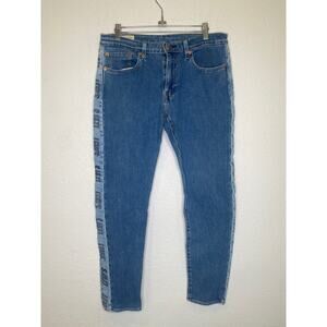 Levi’s Hi-Ball Roll Logo Stripe Men's Denim Jeans EUC Sz 31 Stretchy Cotton Slim